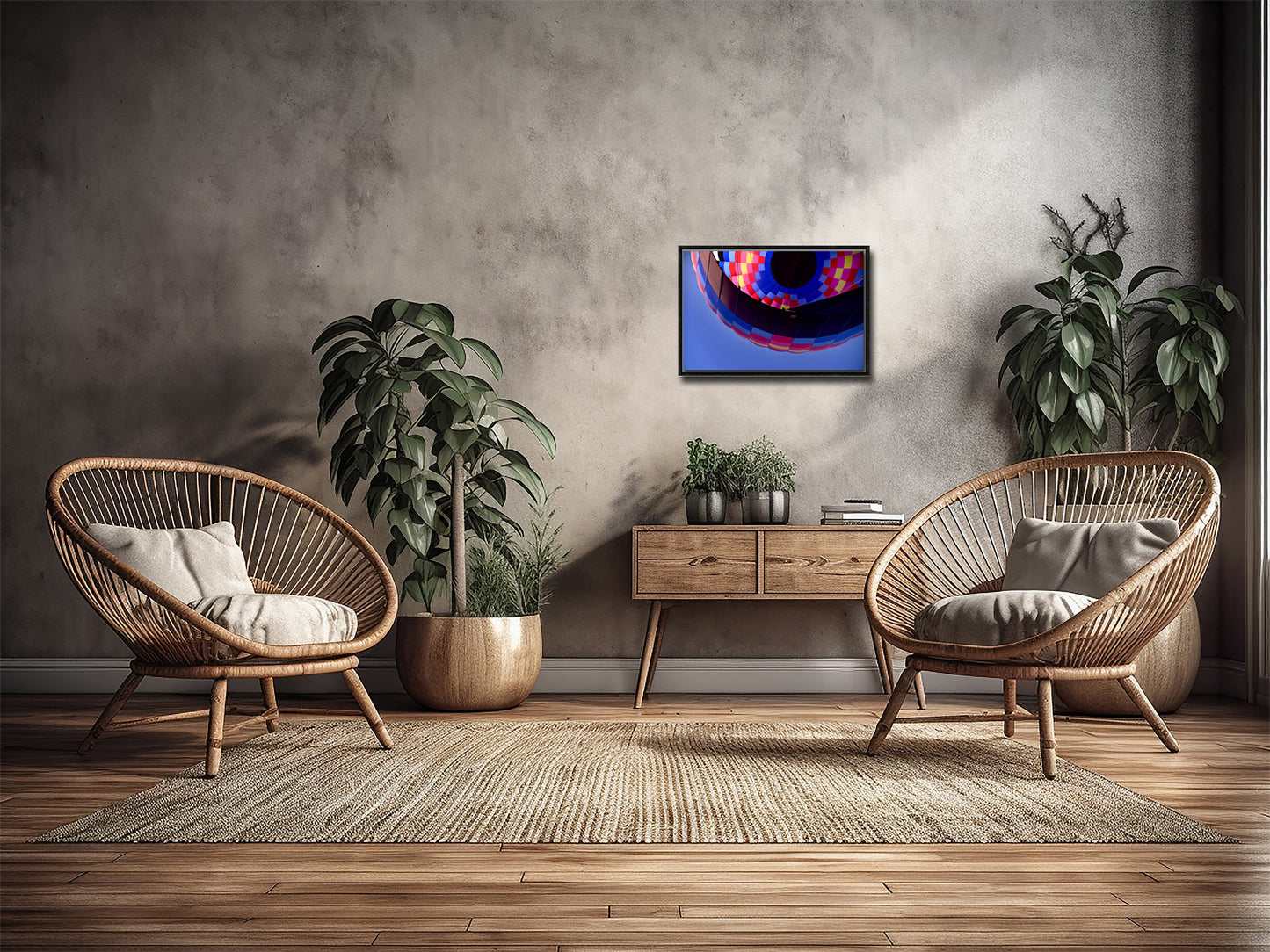 A Mile High-Hot Air Balloon-Fine Art Photography-Framed Image