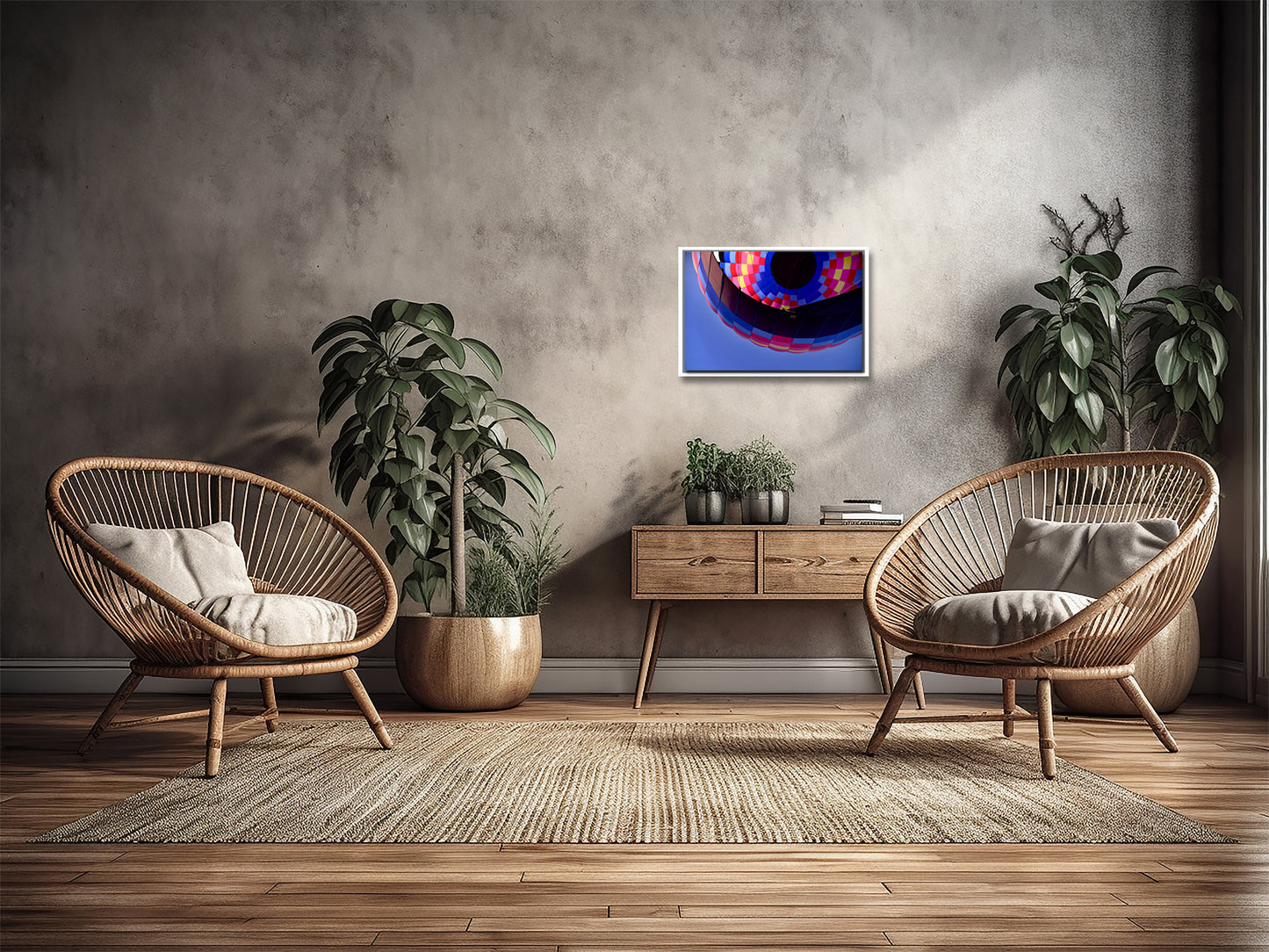 A Mile High-Hot Air Balloon-Fine Art Photography-Framed Image