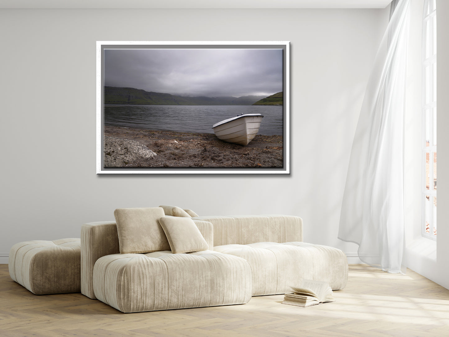 Awaiting the Water-Fine Art Photography-An Old Boat on the Shore of the Faroe Islands