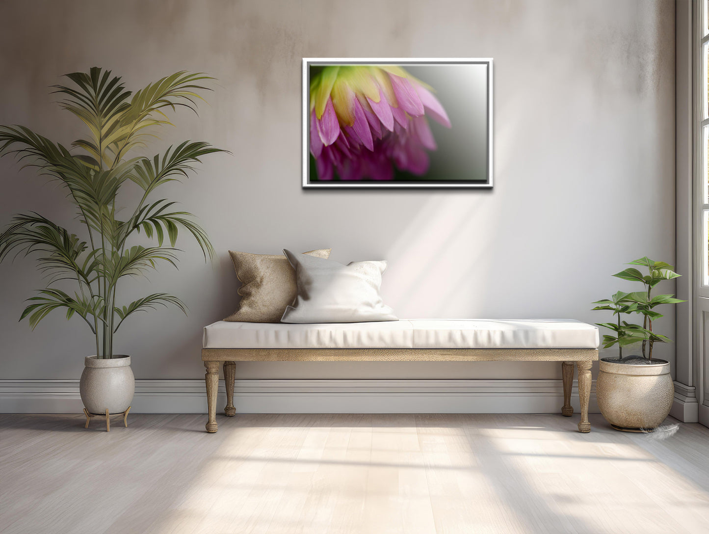 Bursting With Color-Fine Art Photography-Bright Pink Dahlia Flower