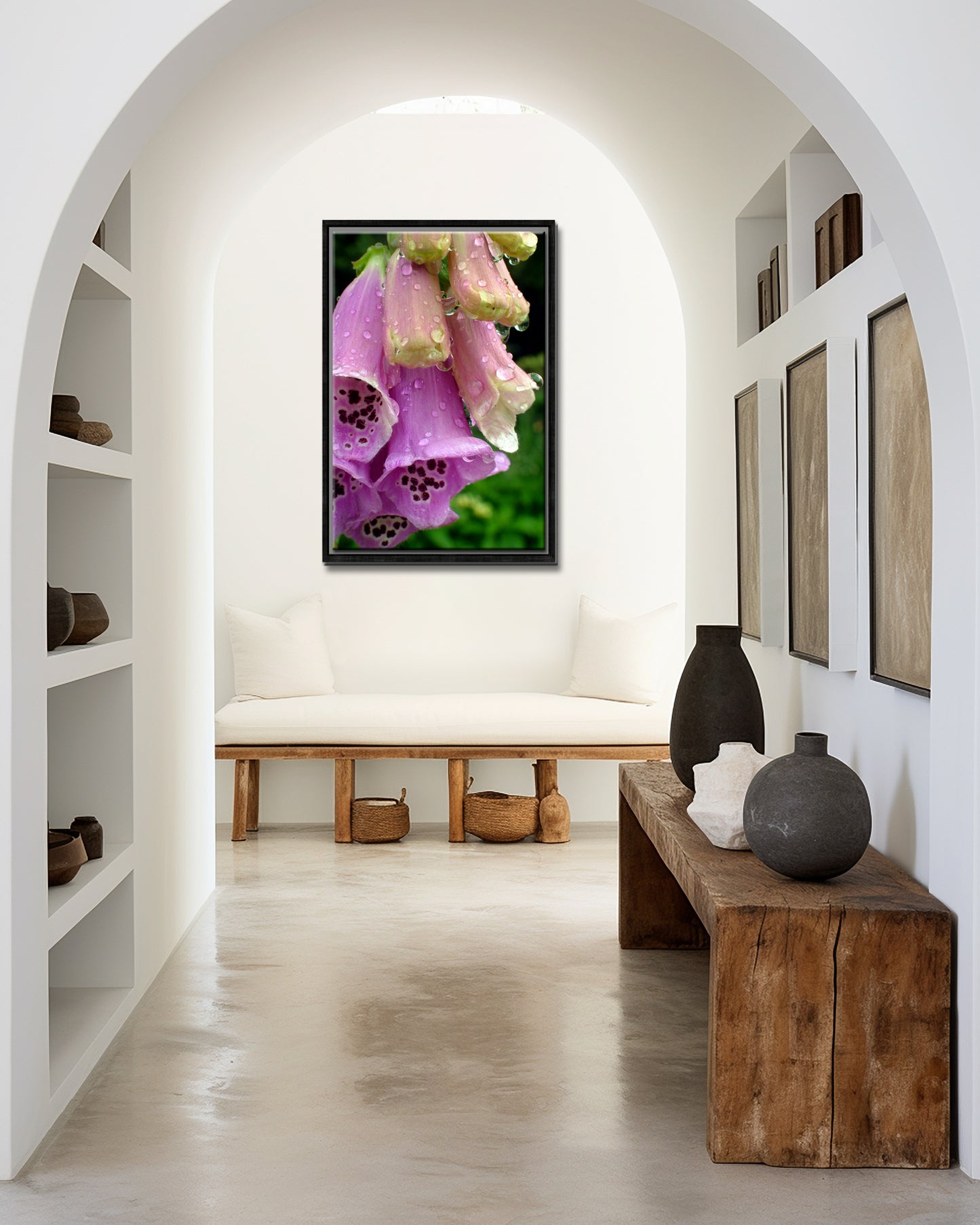 Foxglove in the Rain-Fine Art Photography-A Bright Pink Foxglove After the Rain