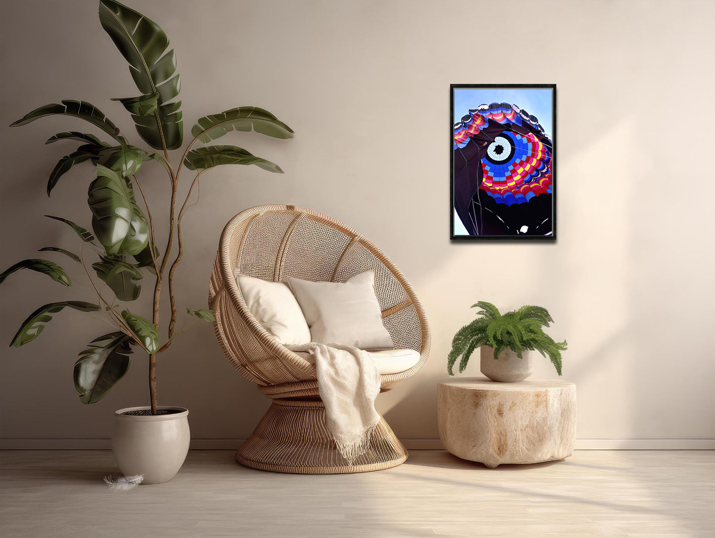 Letting Out the Heat-Hot Air Balloon-Fine Art Photography-Framed Image