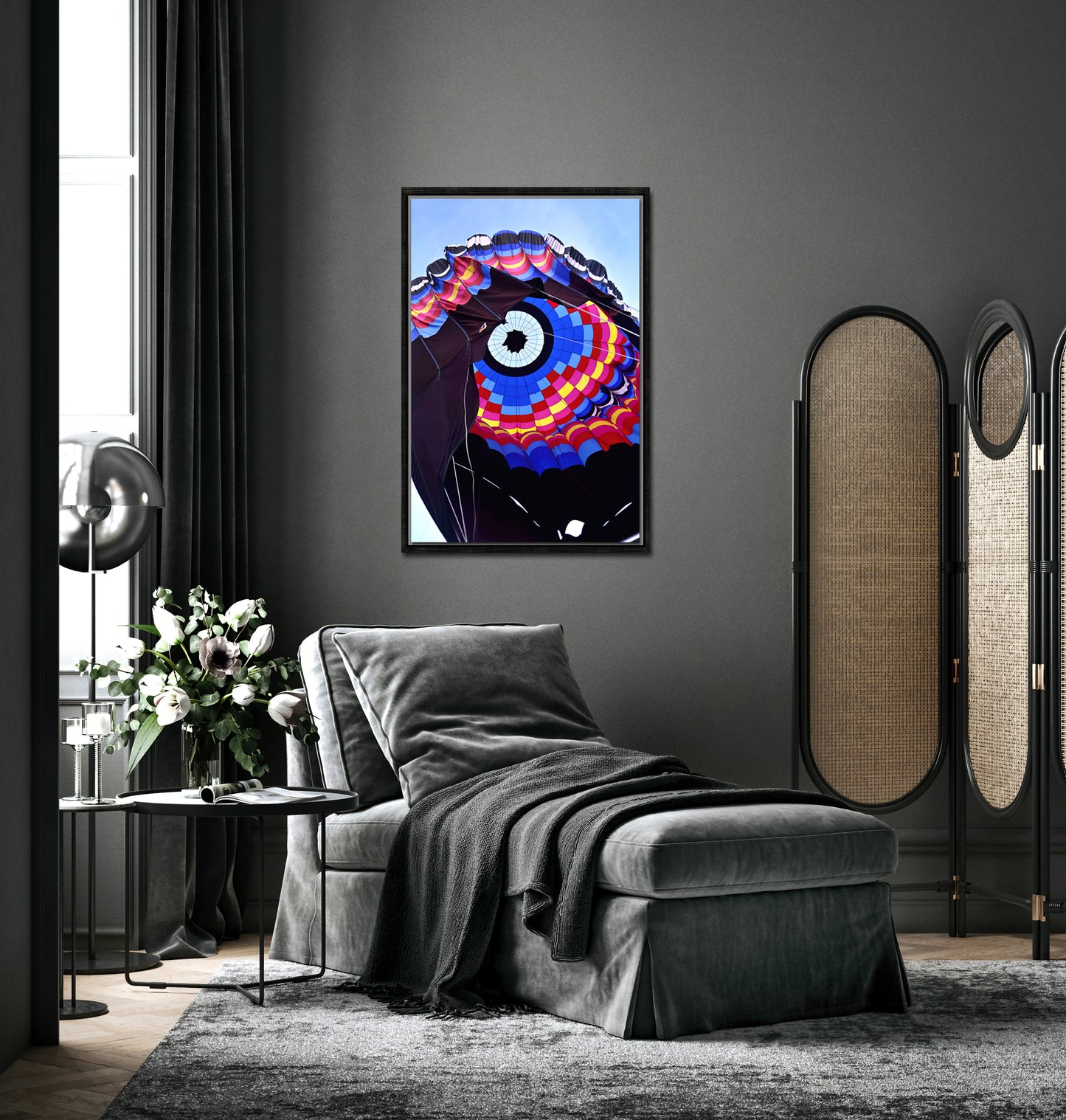 Letting Out the Heat-Hot Air Balloon-Fine Art Photography-Framed Image