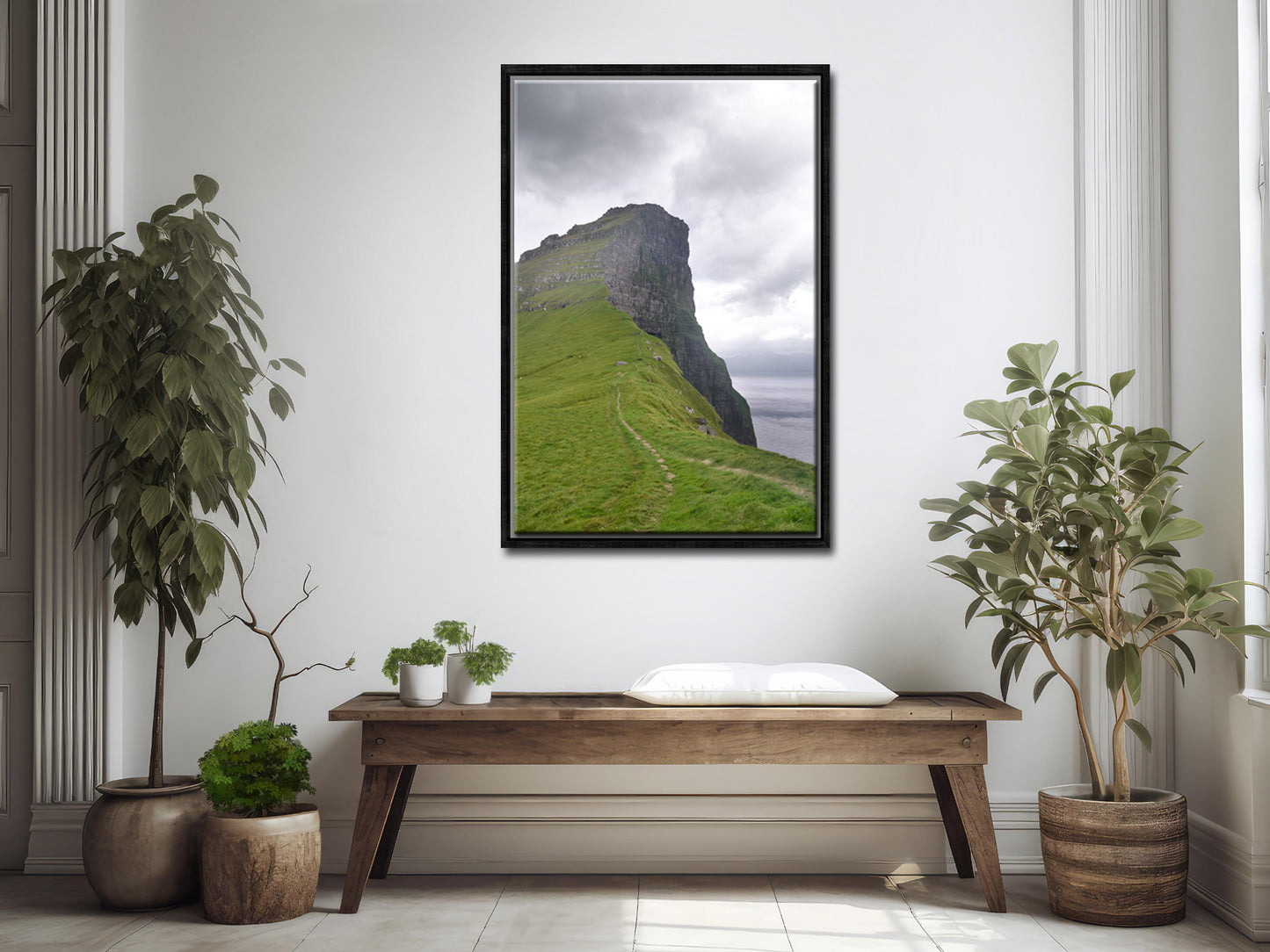 Path to the Heaven-Fine Art Photography-Towering Cliff on Kalsoy Island-Faore Islands