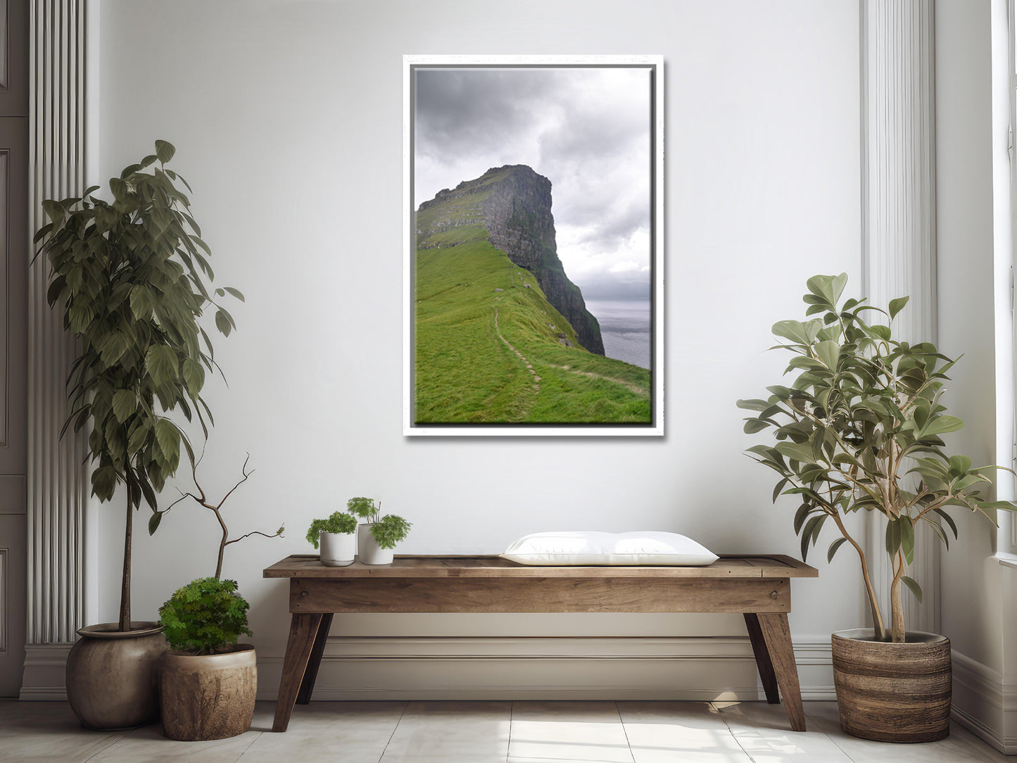 Path to the Heaven-Fine Art Photography-Towering Cliff on Kalsoy Island-Faore Islands