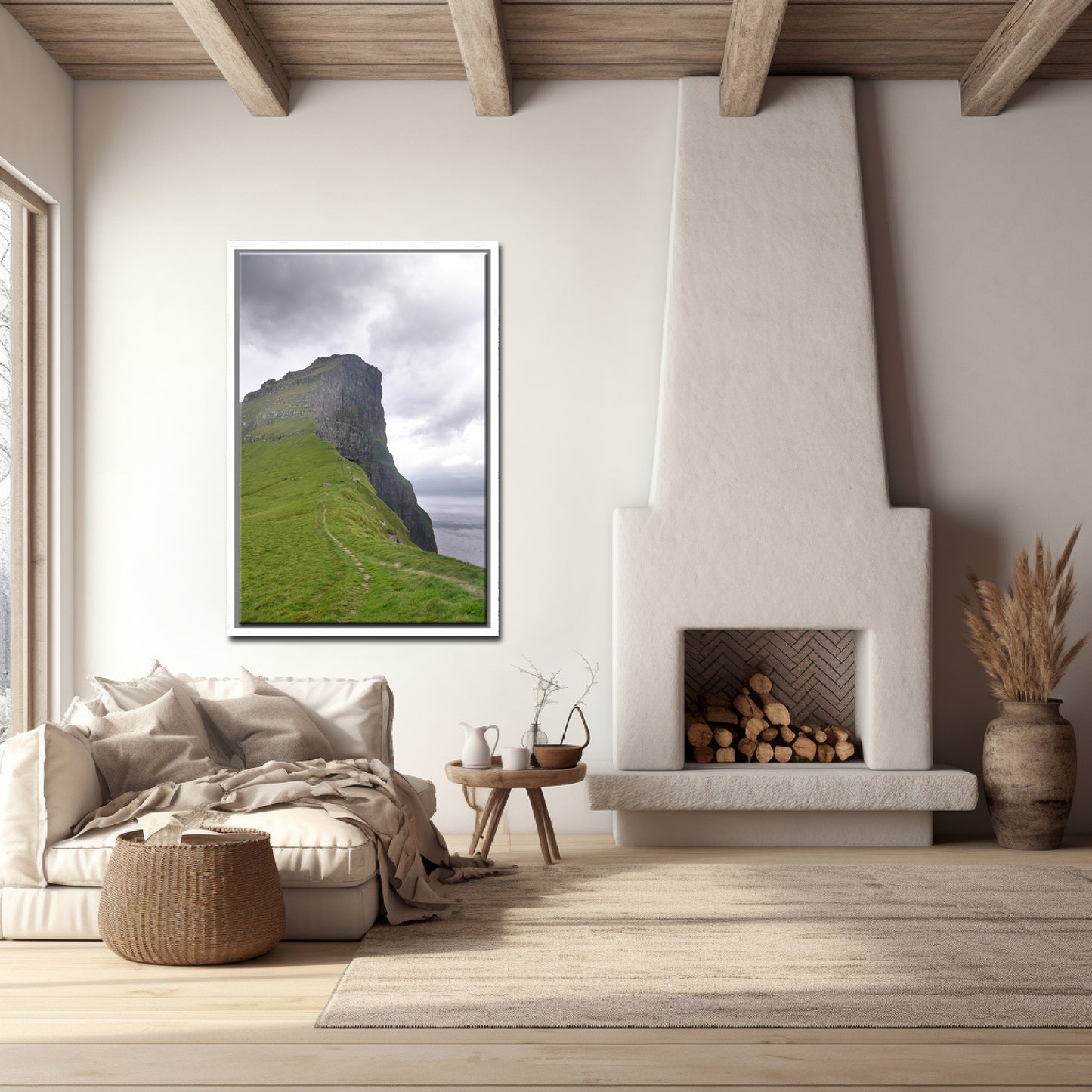 Path to the Heaven-Fine Art Photography-Towering Cliff on Kalsoy Island-Faore Islands