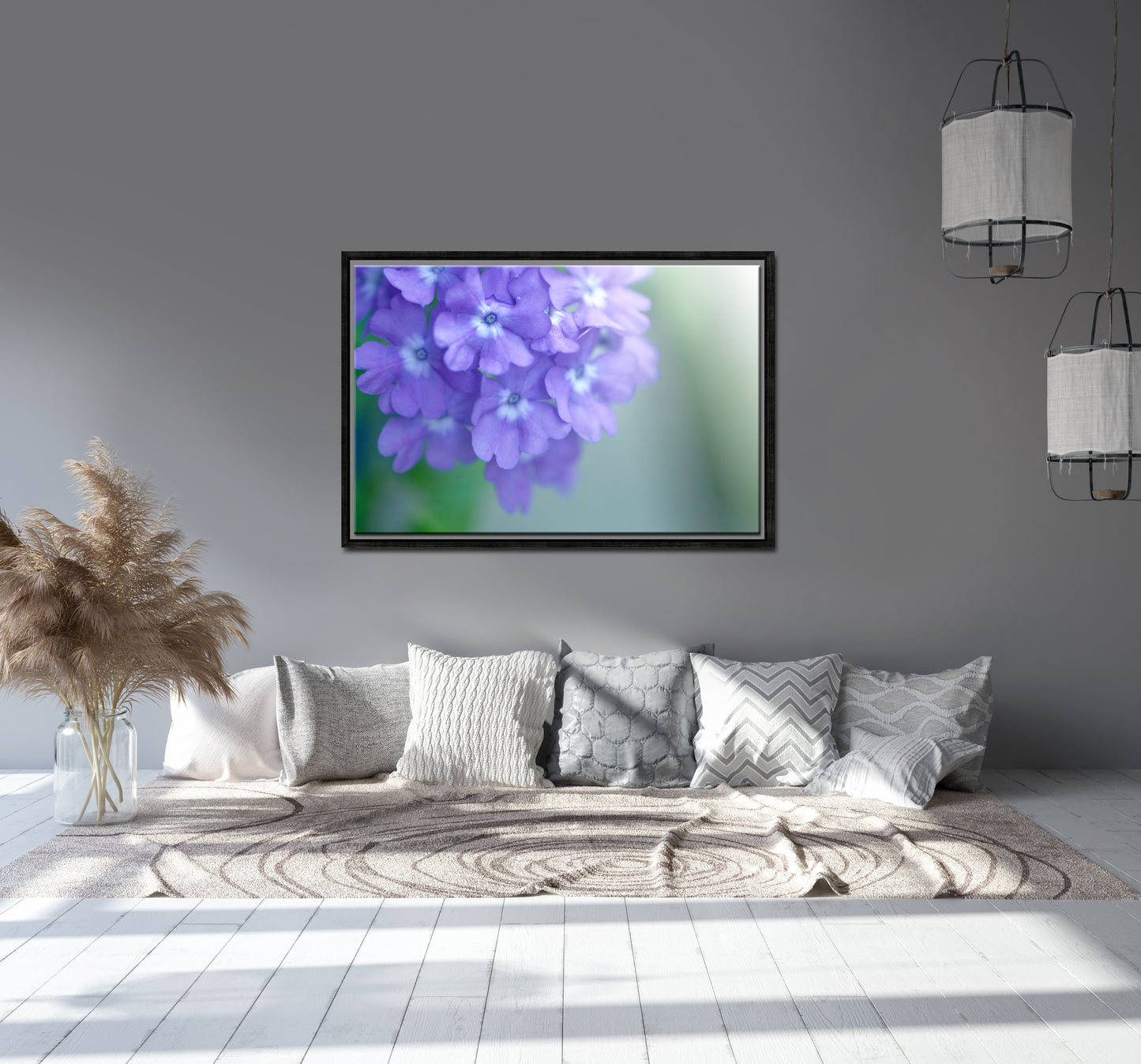 Peeking Purple Petals-Fine Art Photography-Bright Purple Phlox Flowers
