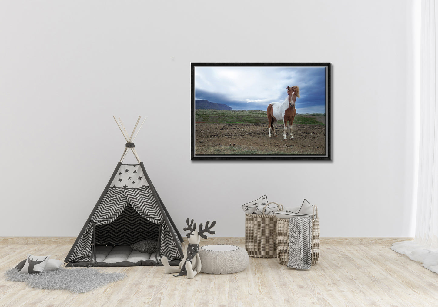 Powerful She Stands-Fine Art Photography-Wild Icelandic Horse-Iceland