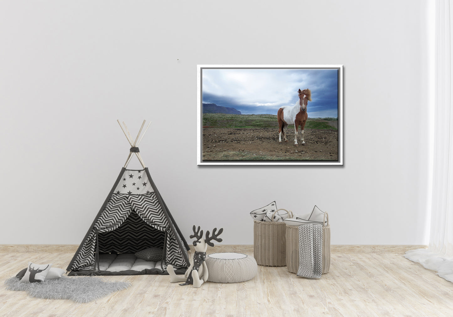 Powerful She Stands-Fine Art Photography-Wild Icelandic Horse-Iceland