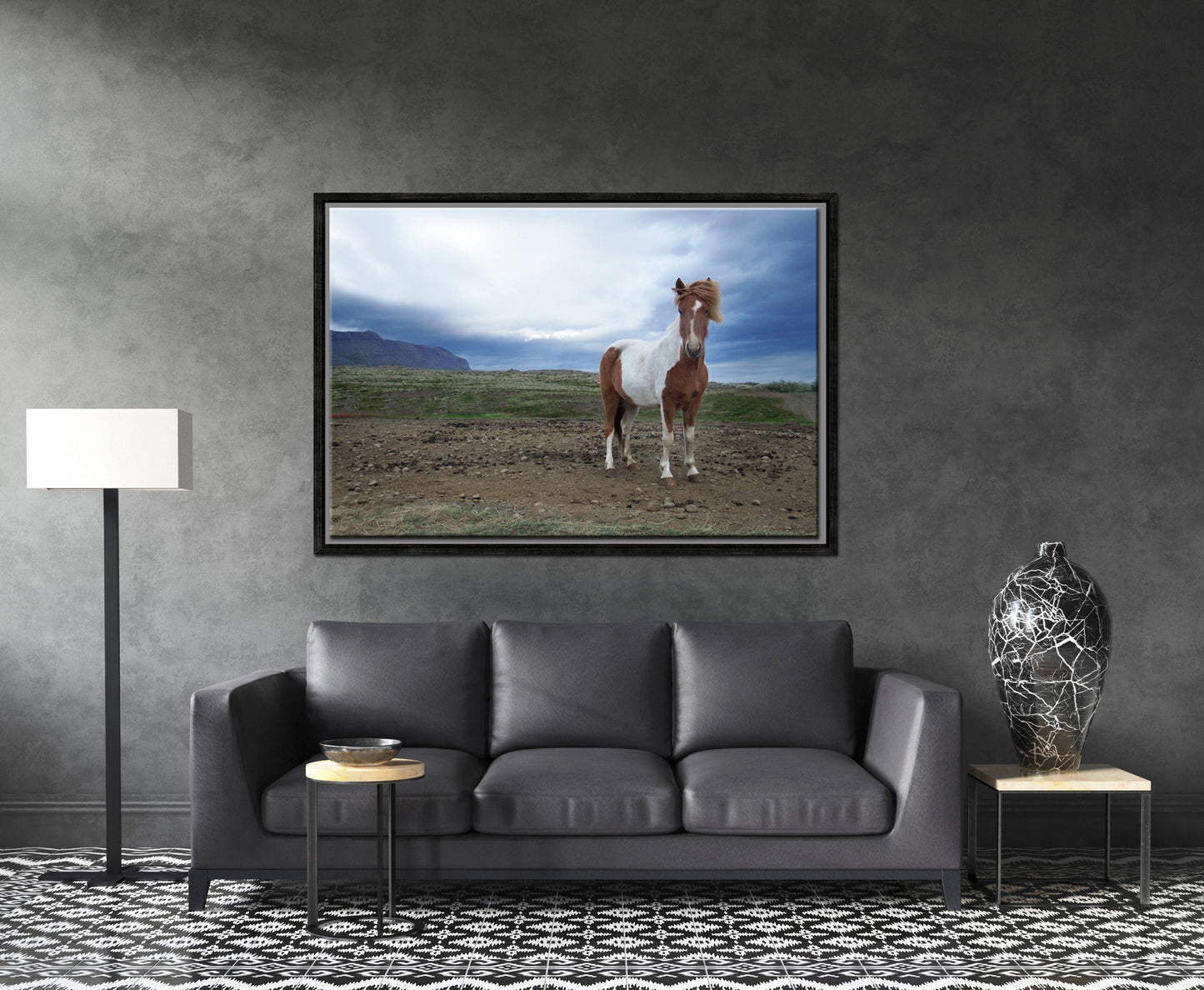 Powerful She Stands-Fine Art Photography-Wild Icelandic Horse-Iceland