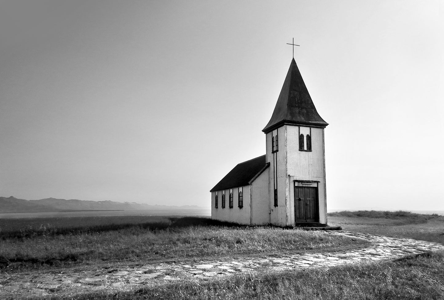 A Path To Prayers-Fine Art Photography-Iceland Church