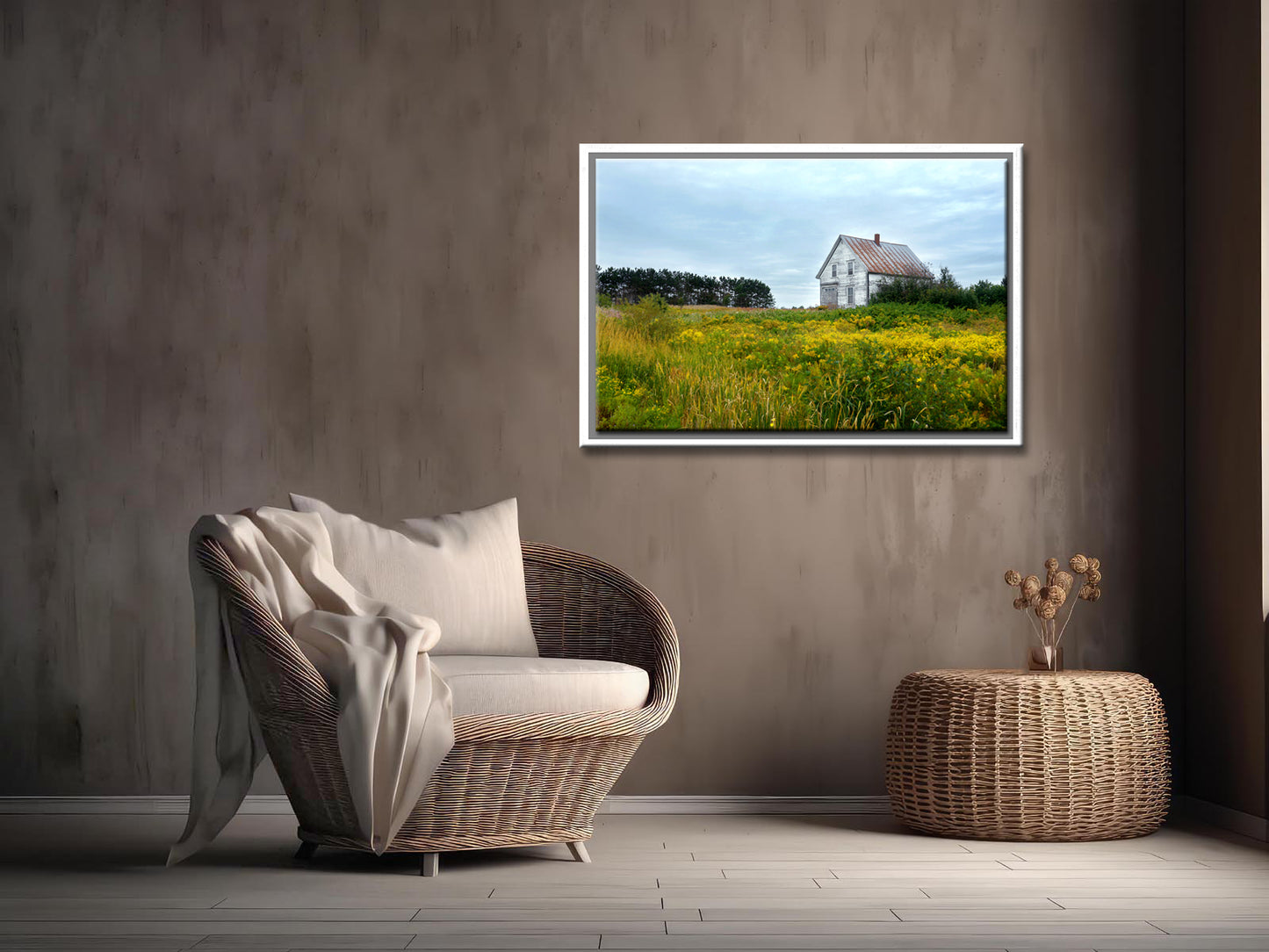 Set in a Field of Yellow-Fine Art Photography-Old, Abandoned Home on Prince Edward Island-Canada