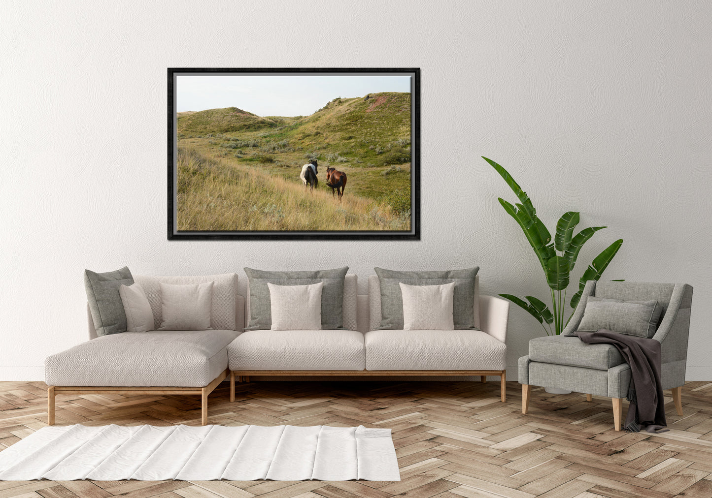 You've Got a Friend in Me-Fine Art Photography-Two Wild Horses Roaming off Together in the Fields of Yellowstone-Wyoming