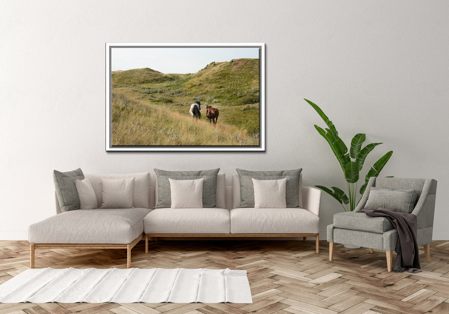 You've Got a Friend in Me-Fine Art Photography-Two Wild Horses Roaming off Together in the Fields of Yellowstone-Wyoming