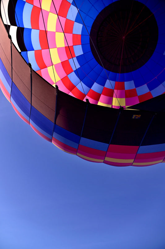 Floating Through the Sky-Hot Air Balloon-Fine Art Photography-Framed Image