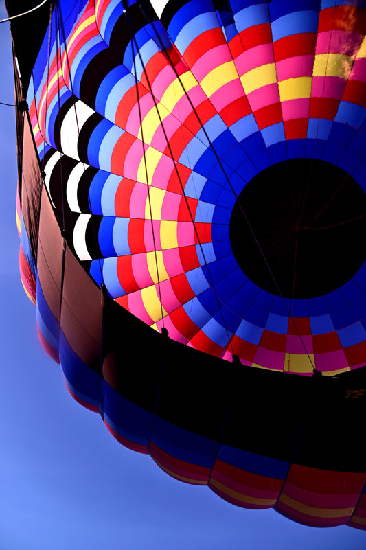 Looking Up-Hot Air Balloon-Fine Art Photography-Framed Image