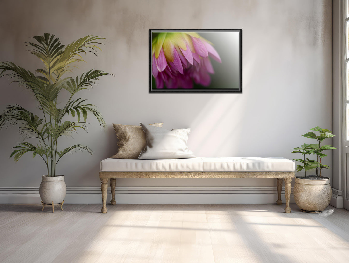 Bursting With Color-Fine Art Photography-Bright Pink Dahlia Flower