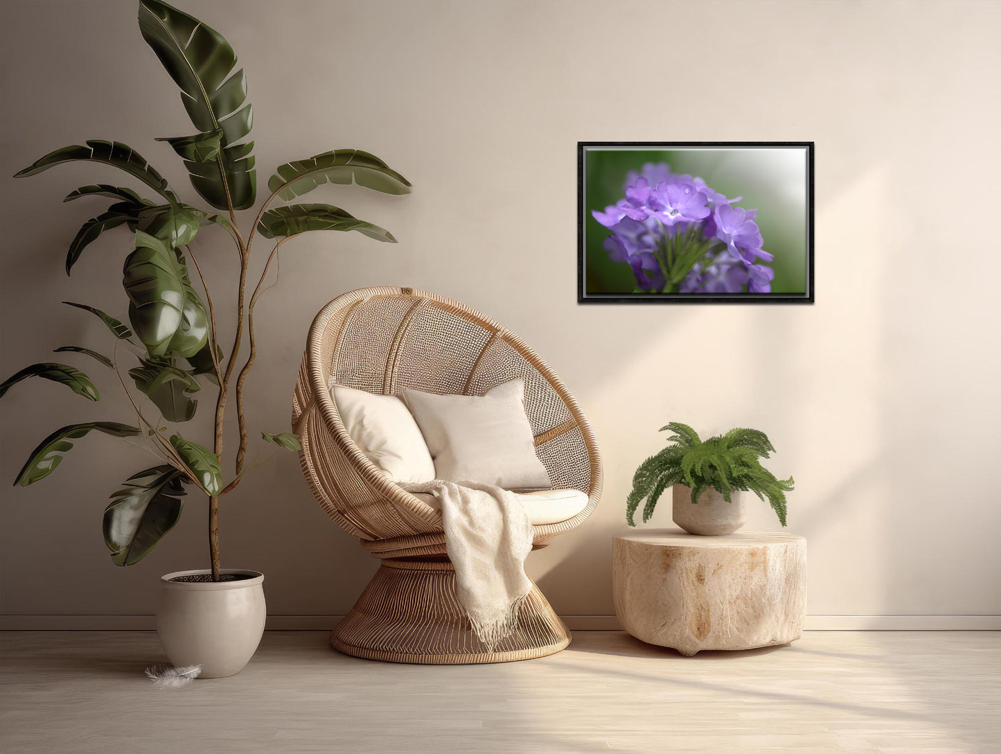 Deep Purple Phlox flower. Stunning macro fine art photography. Framed canvas wall art by Kristen Olivares.