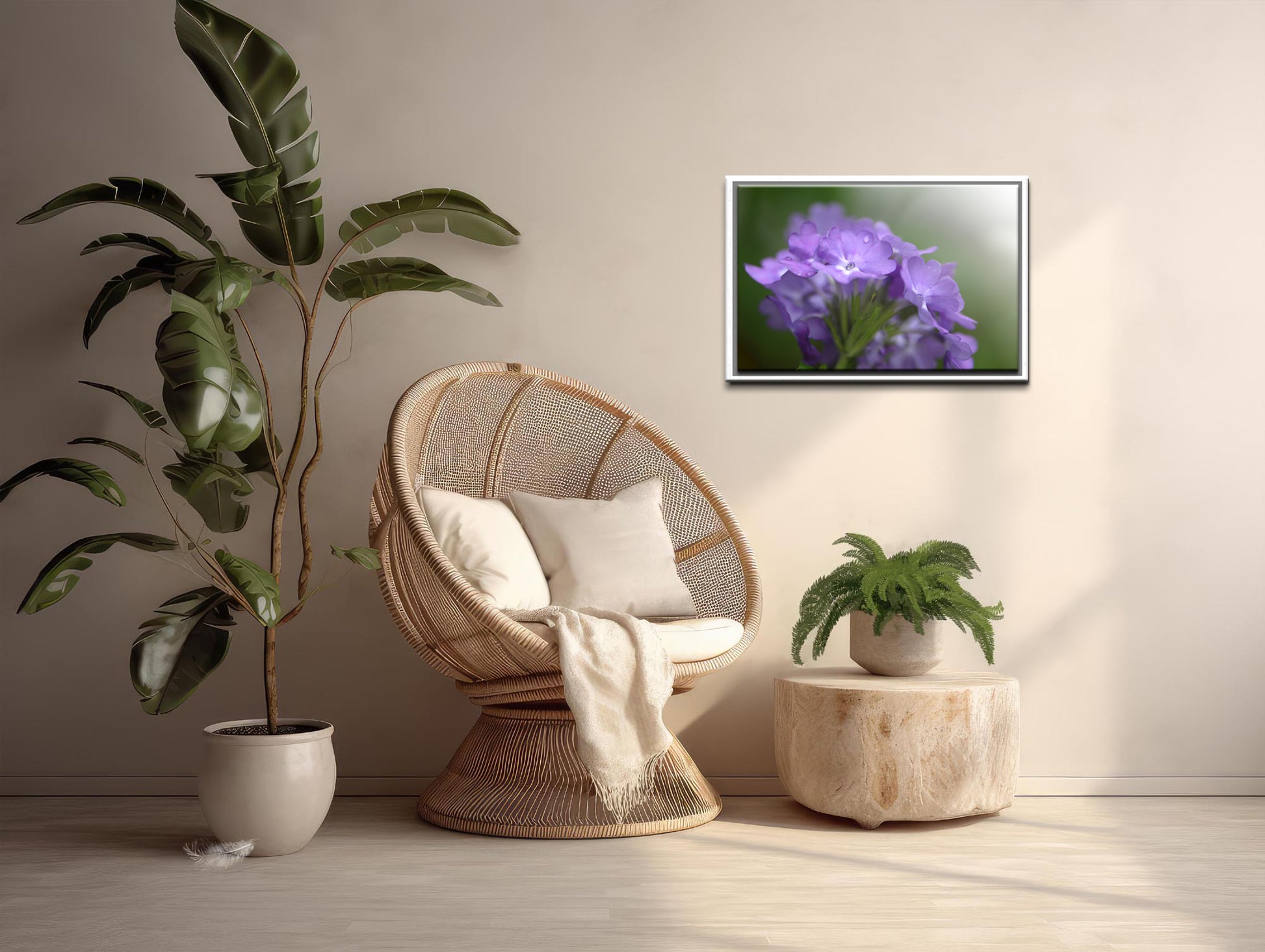 Deep Purple Phlox flower. Stunning macro fine art photography. Framed canvas wall art by Kristen Olivares.
