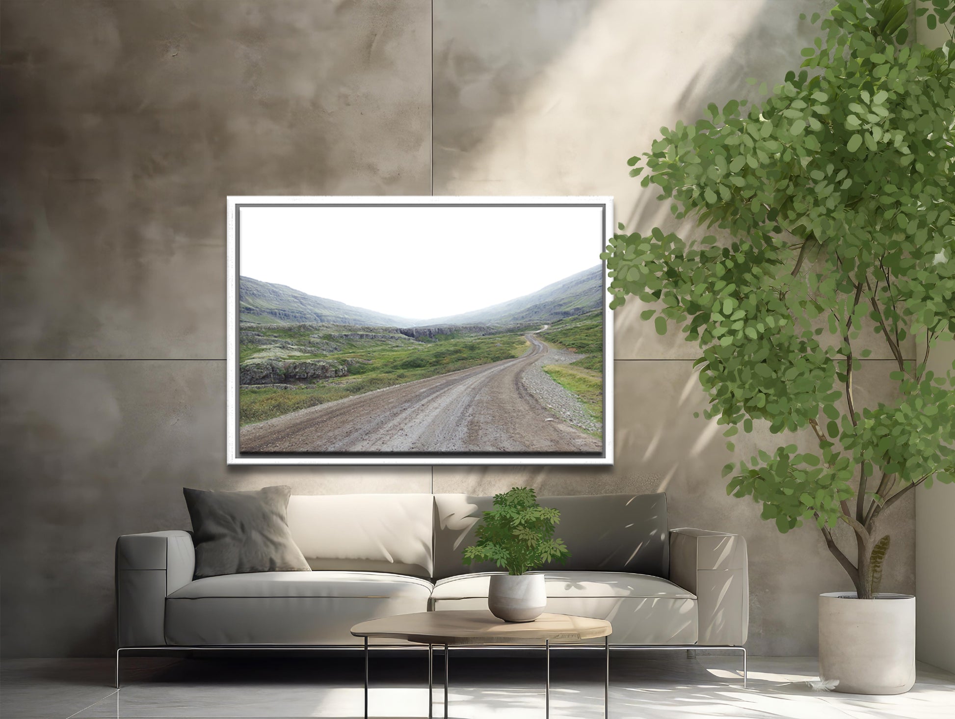 Desolate_Road-Iceland-Black-24x36_Framed-Fine_Art_Photography-Canvas_Wall_Art