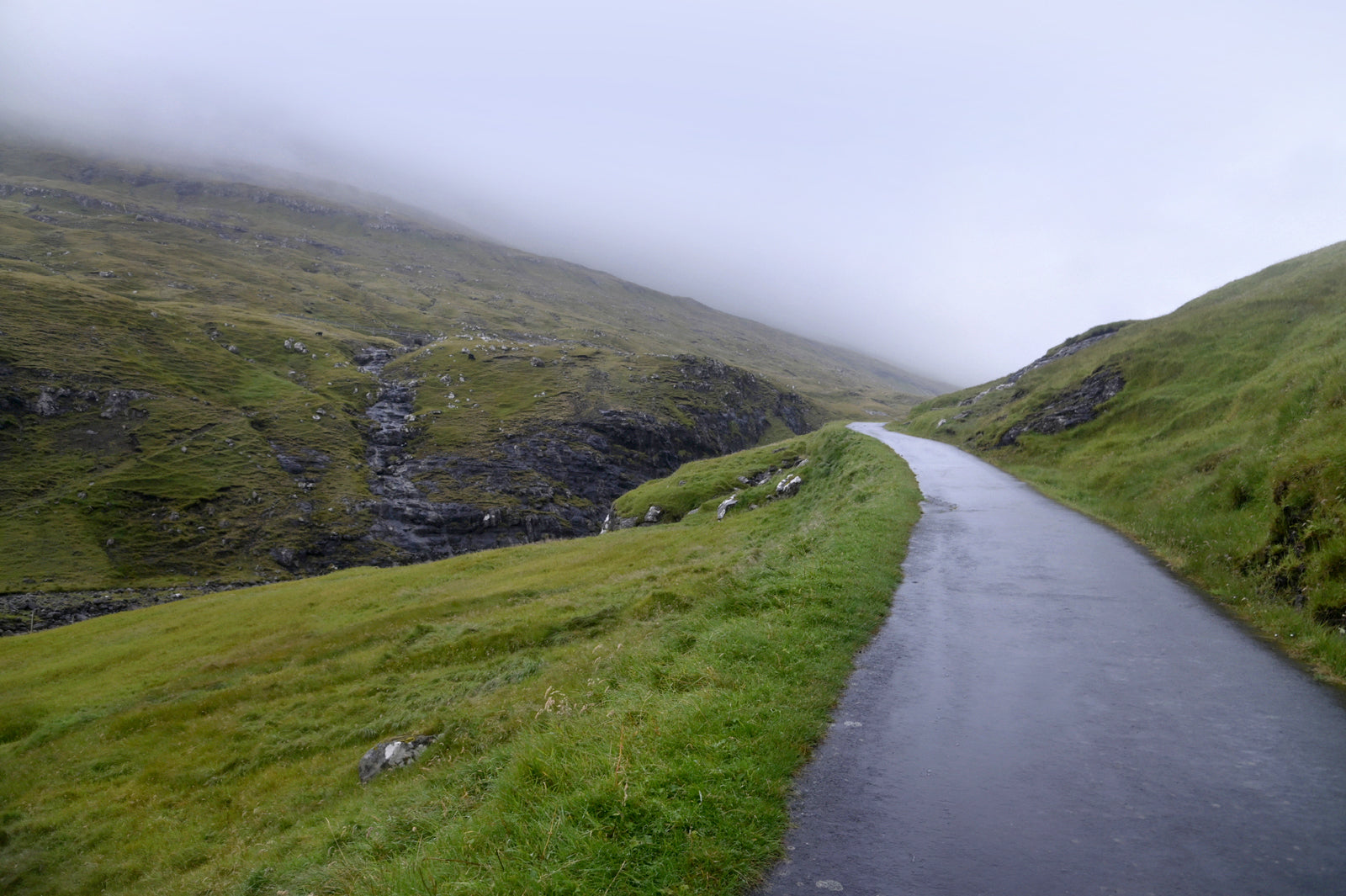 A desolate road in the Faroe Islands.  Fine Art Photography. Kristen Olivares