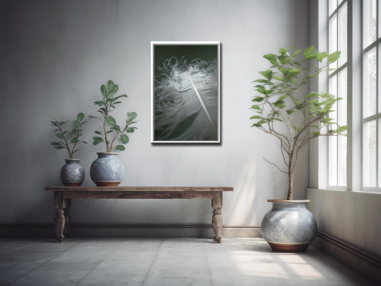 Beautiful feather photo, framed wall art by Kristen