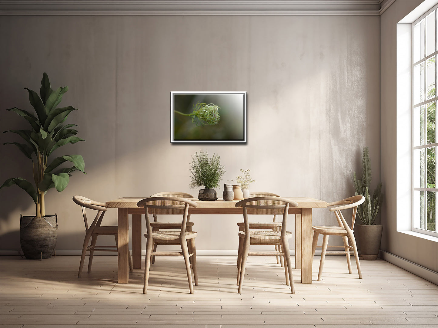 Beautiful image of a Queen Ann’s Lace gone to seed, canvas image by Kristen Olivares
