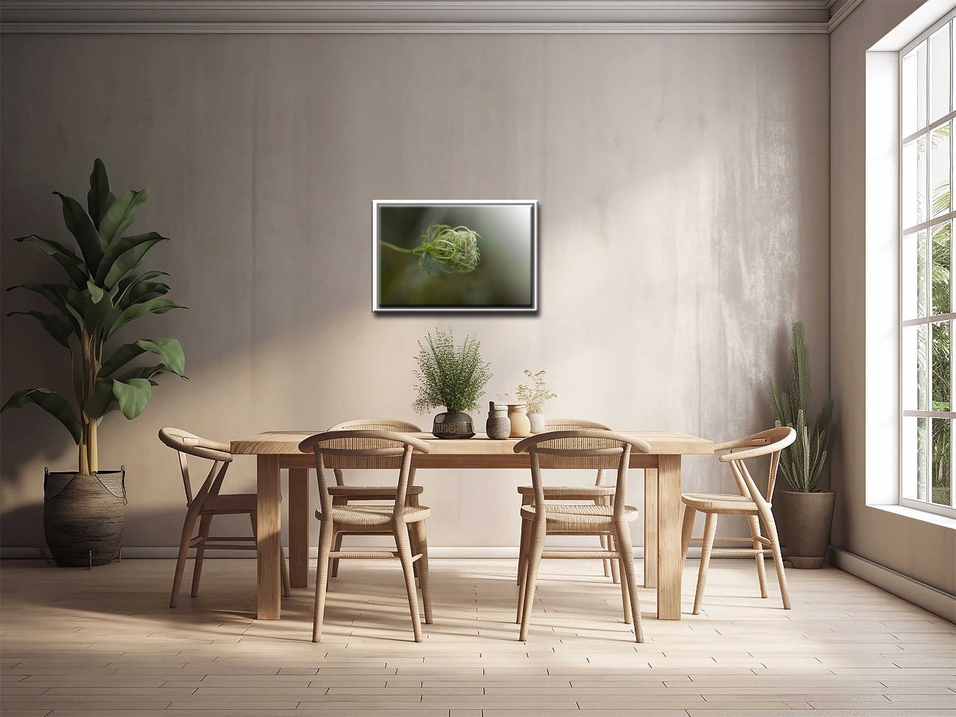 Beautiful image of a Queen Ann’s Lace gone to seed, canvas image by Kristen Olivares