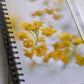 Bright and beautiful photo of yellow Rapeseed flowers. Durable hardcover journal-200 lined pages- photo by Kristen Olivares.