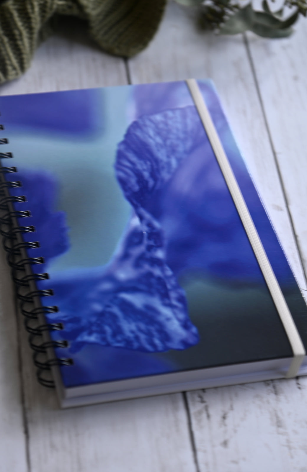 Beautiful photo of an Iris Flower.  Durable hardcover journal-200 lined pages- photo by Kristen Olivares.