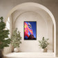 Bright, colorful Hot-air Balloon framed canvas photo by Kristen Olivares