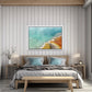 Beautiful, colorful, hot springs in Yellowstone. Framed Canvas wall art. Fine art photography by Kristen Olivares.