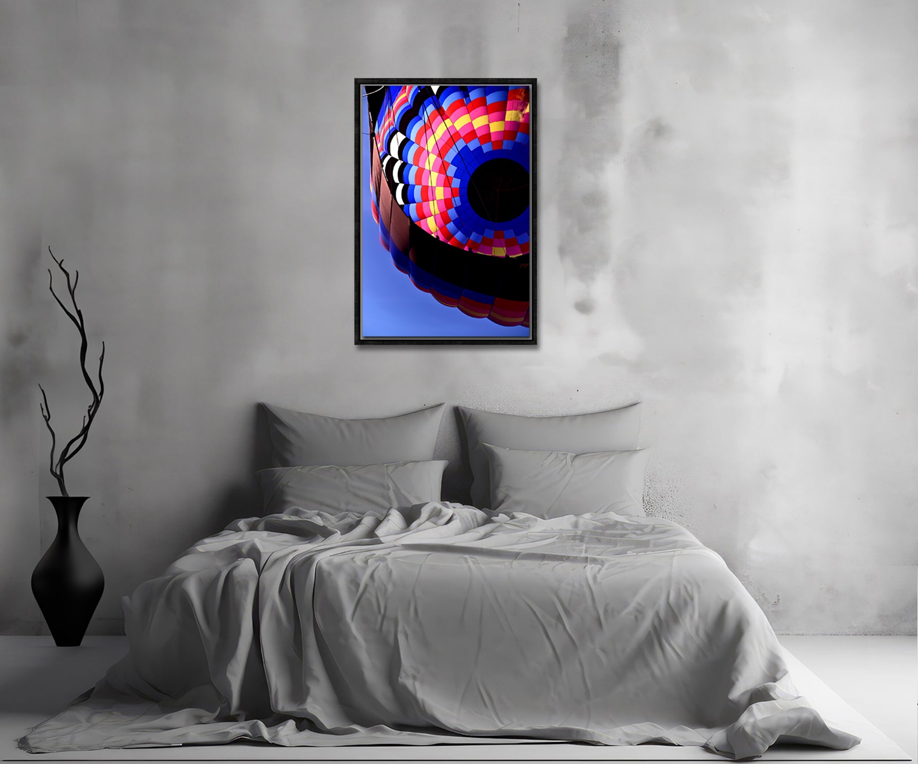 Bright bold and beautiful, colorful hot air ballon fine art photography by Kristen Olivares