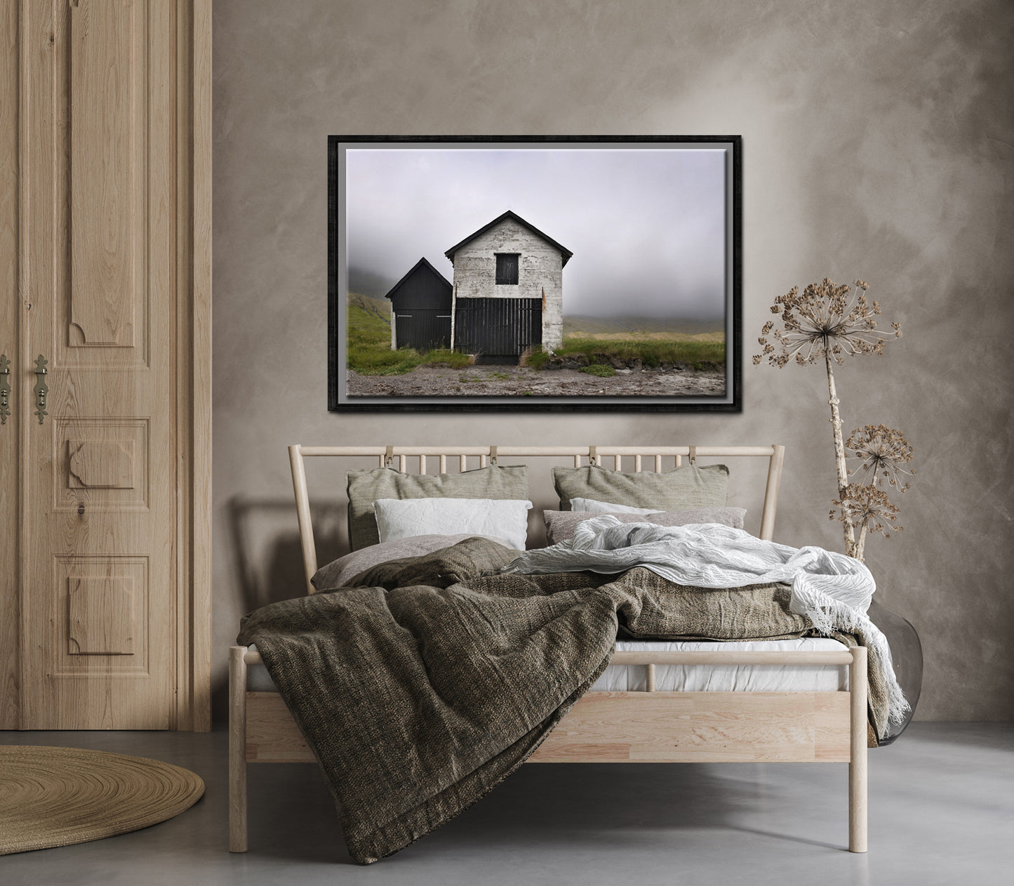 In the Harbor-Fine Art Photography-Old Stone Boat House on the Coast of the Faroe Islands