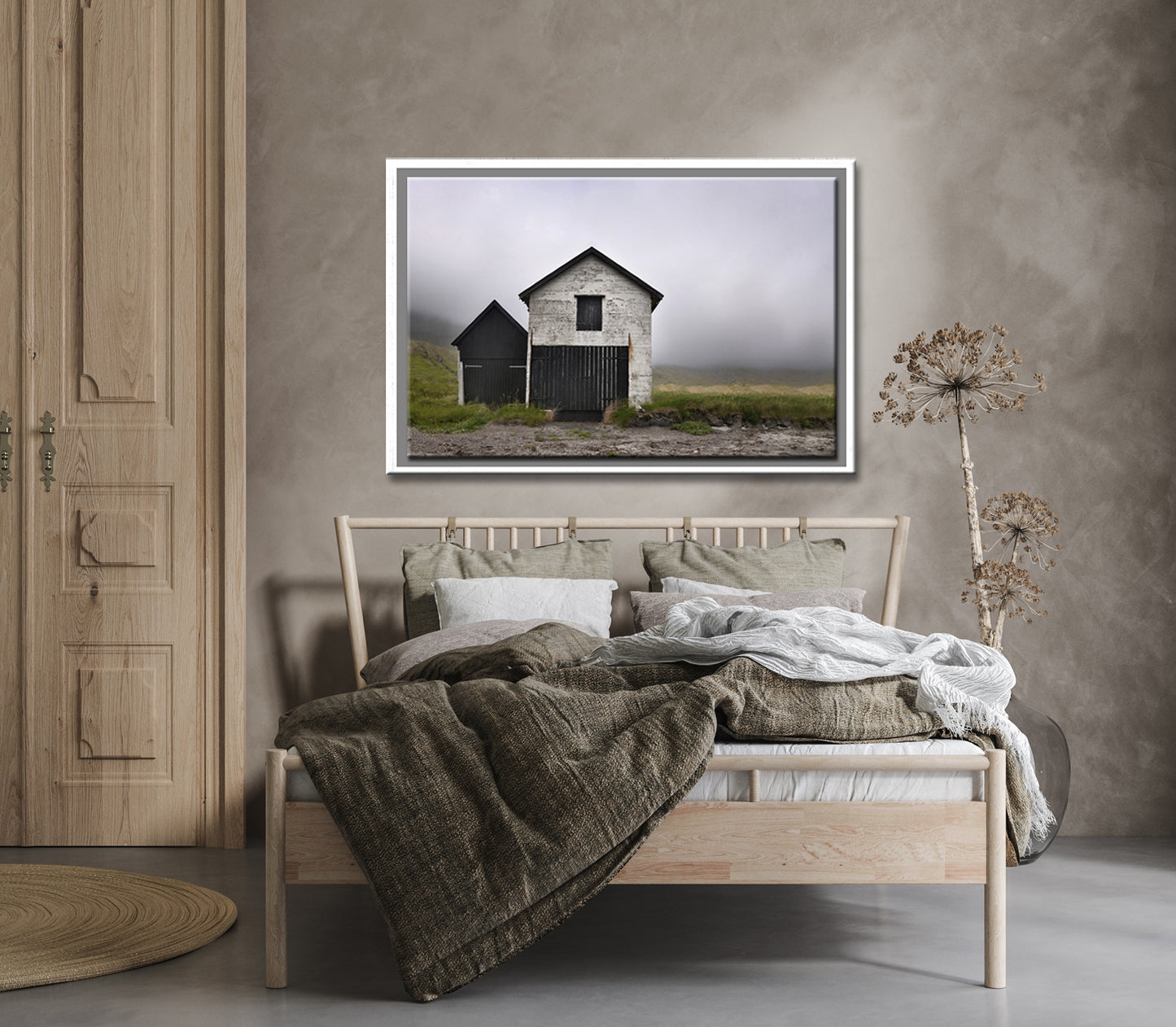 In the Harbor-Fine Art Photography-Old Stone Boat House on the Coast of the Faroe Islands