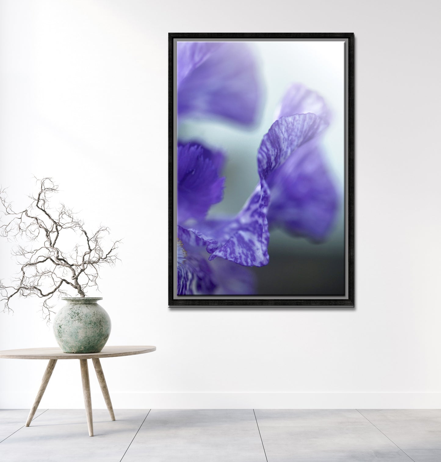 Iris in the Mist-Fine Art Photography-Bright Purple Iris in the Mist