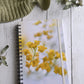 Bright and beautiful photo of yellow Rapeseed flowers. Durable hardcover journal-200 lined pages- photo by Kristen Olivares.
