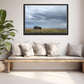 Little log cabin tucked away among the stunning Grand Teton mountains. Canvas Wall Art Framed Fine Art photography by Kristen Olivares.