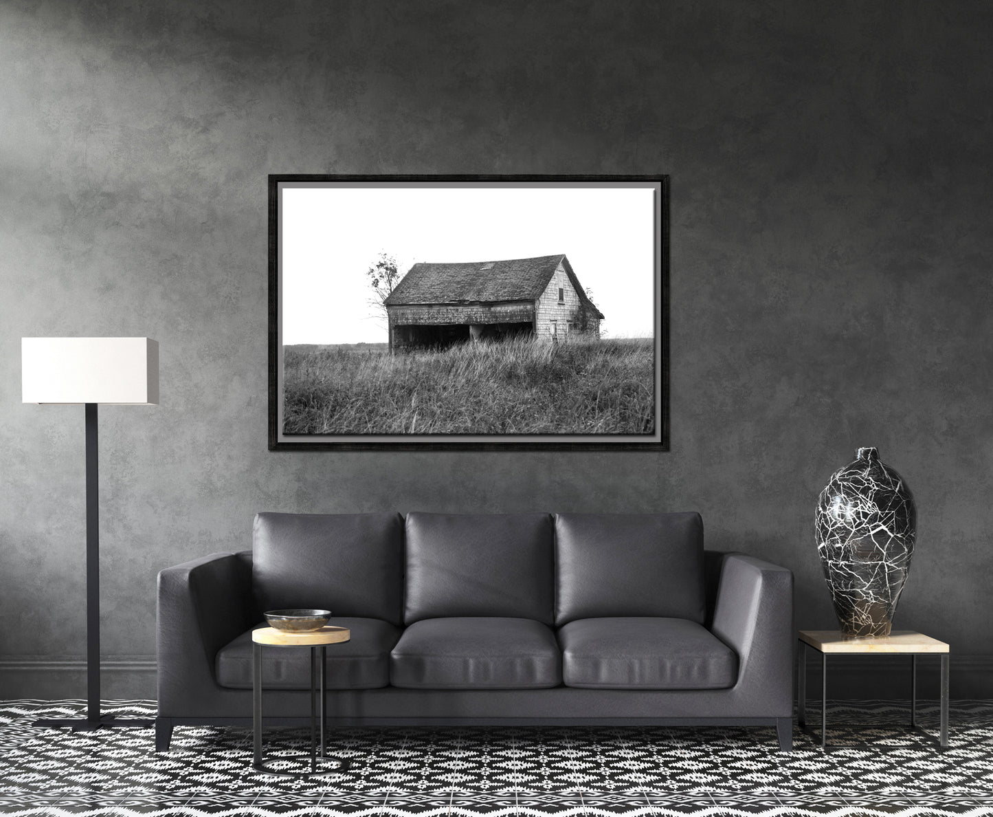 Lost in Nova Scotia-Fine Art Photography-Old, Abandoned Barn in Canada-Black and White