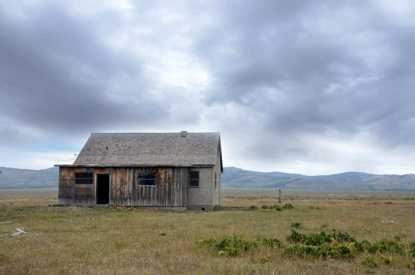 An old barn in the Grand Tetons-John Moulton Barn-Framed Canvas Wall Art-Fine Art Photography by Kristen Olivares.