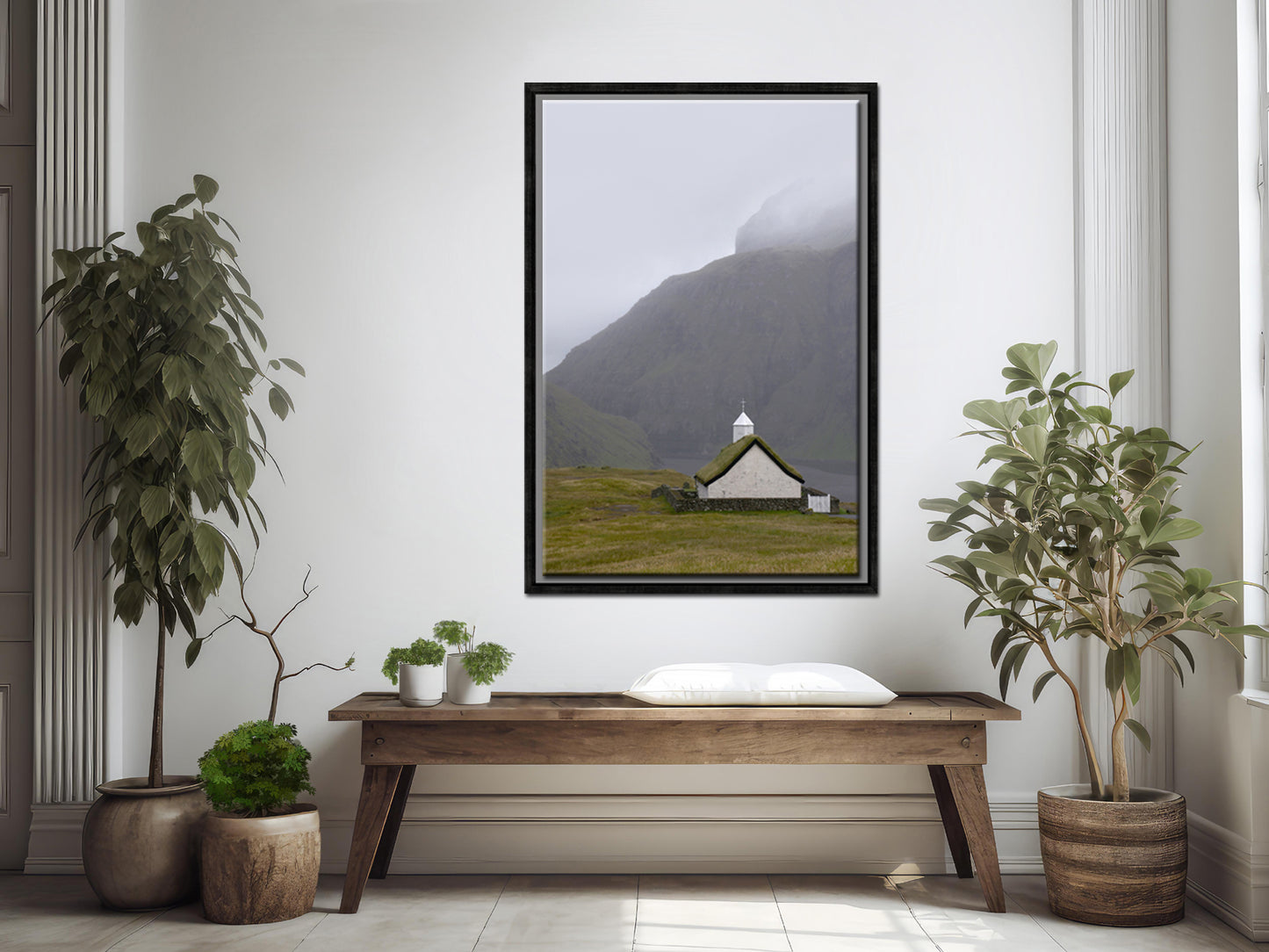 A beautiful little desolate church on the cliff of Saksun Island in the Faroe Islands. Framed fine are photography by Kristen Olivares. 