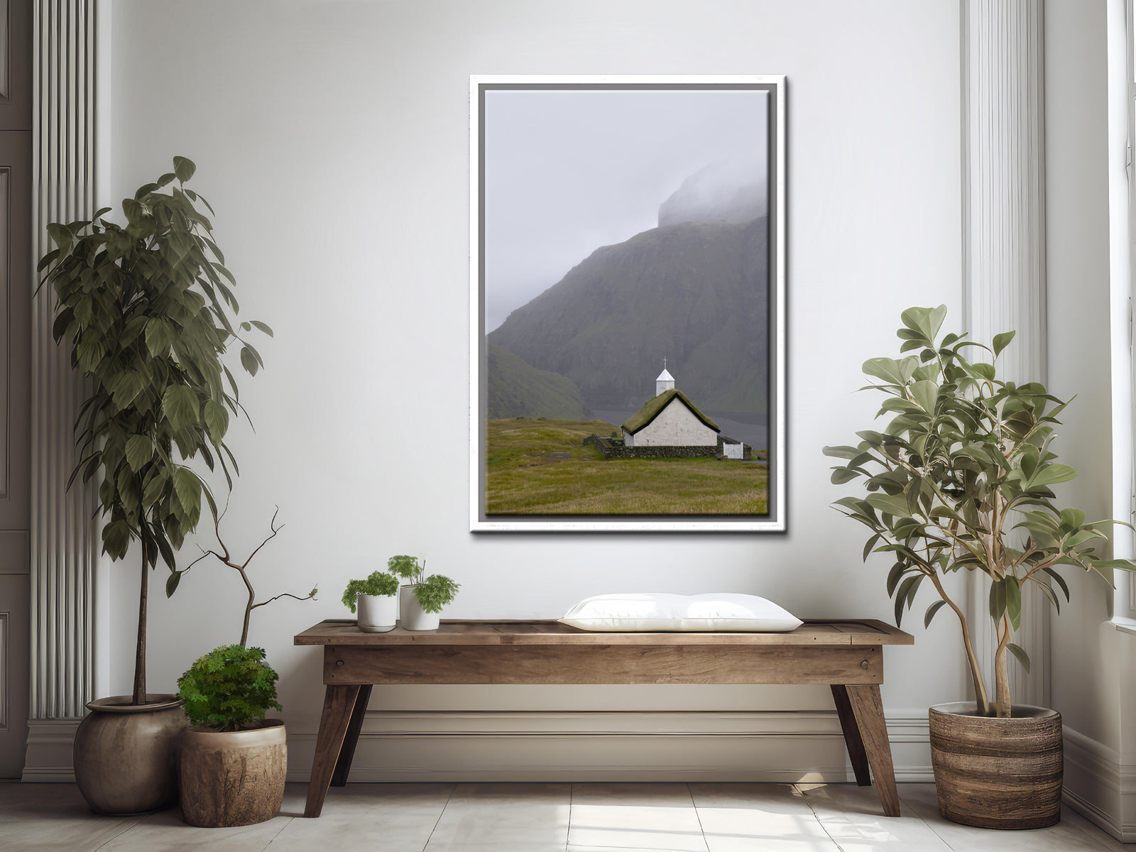 A beautiful little desolate church on the cliff of Saksun Island in the Faroe Islands. Framed fine are photography by Kristen Olivares. 