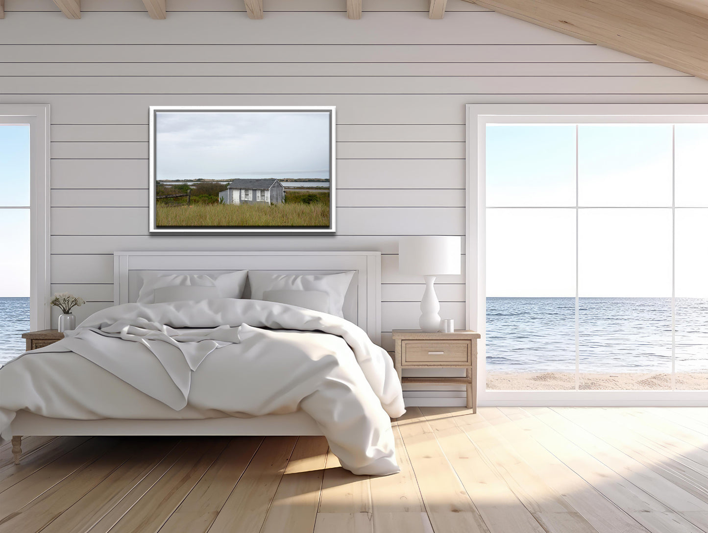 Beautiful old shack on Cape Cod-Massachusetts. Framed fine art photography by Kristen Olivares.