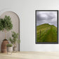 Beautiful image of a path on a cliff in the Faroe Islands. Framed fine art photography by Kristen Olivares.