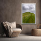 Beautiful image of a path on a cliff in the Faroe Islands. Framed fine art photography by Kristen Olivares.