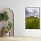 Beautiful image of a path on a cliff in the Faroe Islands. Framed fine art photography by Kristen Olivares.
