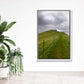 Beautiful image of a path on a cliff in the Faroe Islands. Framed fine art photography by Kristen Olivares.