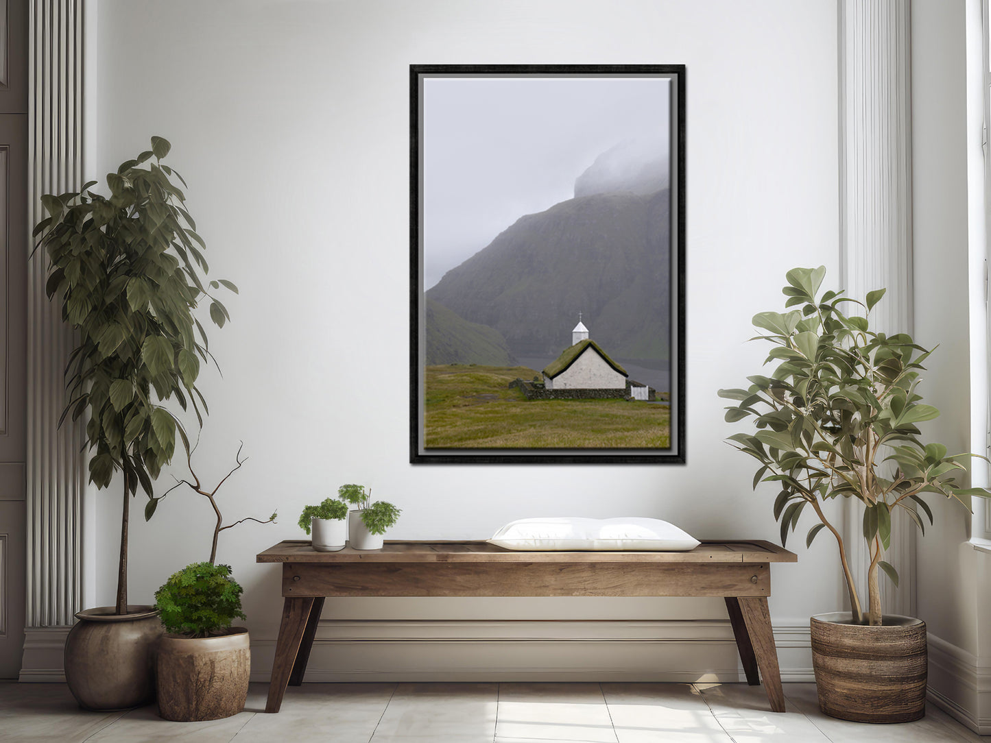 Prayers by the Sea-Fine Art Photography-An old Church on Saksun Island-Faore Islands