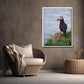 Beautiful Puffin with a fish in its beak. Framed fine art photography by Kristen Olivares. 