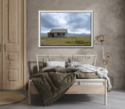 Set in the Western Fields-Fine Art Photography-One of the John Moulton Barns-Grand Tetons-Wyoming